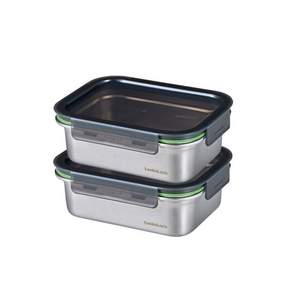 스텐 스테커블 1.2L 2개세트 (LST515)