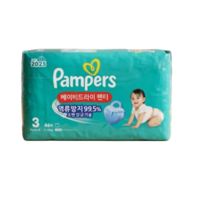 팸퍼스 베이비드라이 팬티형 기저귀 남녀공용