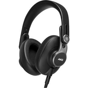 AKG 오디오 K36BT 블루투스 무선 또는 유선 오버이어 클로즈드 백 경량 폴더블 프로페셔널 레코딩 스튜디오 헤드폰 모니터 믹싱 팟캐스트 DJ 스테레오 헤드셋 블랙