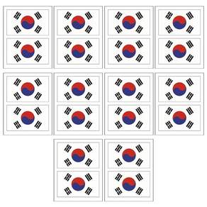 (10장세트)CF-016 대한민국 태극기 타투스티커 한국타투2