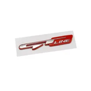 3D 자동차 GT 라인 디자인 펜더 리어 트렁크 바디 엠블럼 배지 스티커 (푸조 기아 K9 포르테 시드 세라토