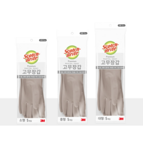 스카치브라이트 프리미엄 고무장갑 5개입