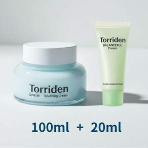 토리든 다이브인 저분자 히알루론산 수딩 크림 100ml + 20ml 세트