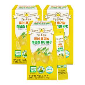 퓨어 유기농 레몬즙 100 NFC 스페인산 유기농 레몬즙 레몬수 원액 스틱