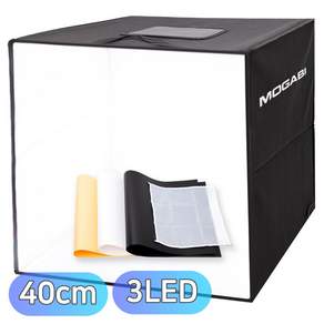 MOGABI 포토박스 포토 부스 미니 스튜디오 LED 제품촬영 (40cmX40cm)