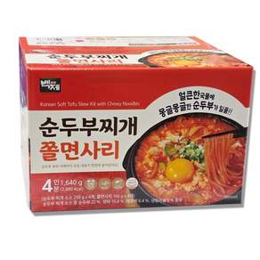 백제 순두부 찌개 쫄면