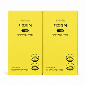 베러데이 키즈데이 어린이 종합 영양제 어린이 멀티 비타민 미네랄 츄어블 사과맛