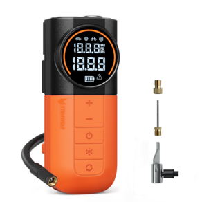 에텐울프 타이어 공기압 주입기 휴대용 무선 올인원 세트 5200mAh 타이어 압력 모니터링 LED손전등 보조배터리 다용도에어펌프