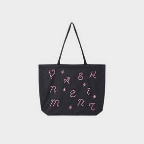 바니쉬먼트 여성 에코백 Pixel eco bag charcoal VANISHMENT