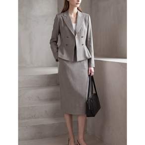 헤레이스 55 77 카라 샌드릭 스커트 셋업 YMSH26FW07980