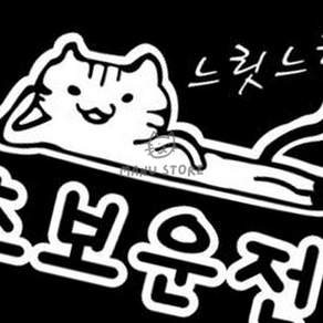 [텐렌콩] 초보운전자표시 차량안내스티커