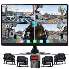 WINANON 4채널 터치 화물차 블랙박스 FHD고화질 AI 생체인식 시스템 10.1인치 800만화소 1080P 128G 트럭 차량 풀세트