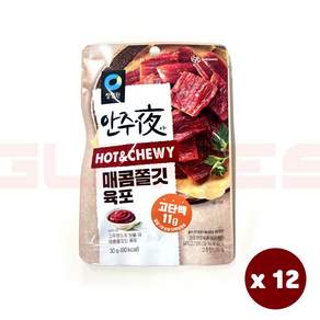 청정원 바로 eat 안주야 매콤쫄깃 육포