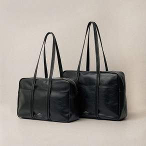 [노이에] LEATHER BOSTON BAG IN BLACK_M L
