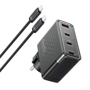 Toocki PD 3.1 GaN PPS 140W 4포트 접지형 초고속 멀티충전기 + C TO C 2M 240W 케이블 세트