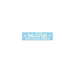 MOONEYES 무ーン아이즈 스티커 TAKE IT EASY 화이트 SCDM215MON