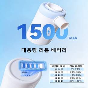 튜브 바람 주입기 무선 에어펌프 휴대용 자동 공기주입기 캠핑 펌프