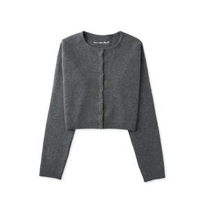 위드아웃썸머 Basic round cardigan_charcoal