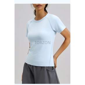 TORZON 여성 크루넥 반팔 티셔츠 기능성 흡한속건 러닝 홈트 요가복 상의
