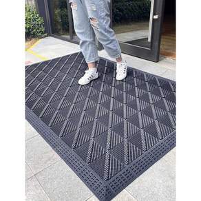 바닥 매트 출입구 3m 대형 신발 털이 발매트 미끄럼방지 150x300CM 무브러시