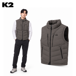 [정상가 219 000] K2 남성 다운 베스트 겨울 타슬란 보온성 정전기 방지 구스 패딩 조끼 일상 등산 낚시 캠핑 아웃도어 상의