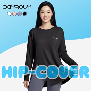 데이로리 스판덱스 여자 헬스복 여성 요가복 상의 긴팔 4colors