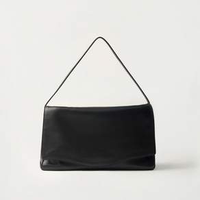 낫띵리튼 Soft flap shoulder bag (Black)