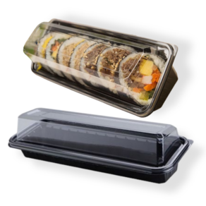 K1 일회용 김밥용기 한줄 용기 PET 포장 배달