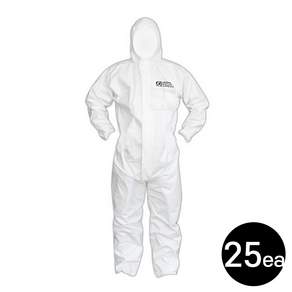 대호통상 가드맨 FS 원피스 1세트 25벌 ( 2XL ) 일회용 방진복 / 방역복 작업복 정전기방지