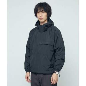 BALLUTE Hi-PORA CURVED ZIP WIND BREAKER ANORAK (BLACK)