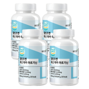 순도 99.5% 고함량 류신 마카 L아르기닌 18 000mg 60정 4개 240정