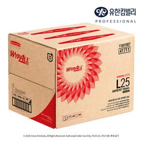 와이프올 L25 에어포켓 기름 흡착 종이 와이퍼 41711 240p