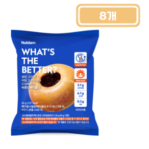 널담 고단백저당 도넛케이크 아몬드헤이즐넛 45g x 8개