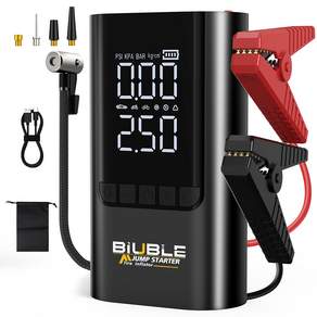 BIUBLE 3000A 자동차 점프스타터 에어펌프 보조배터리 자동차 밧데리 충전기 12V