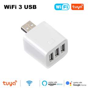 투야 와이파이 지그비 스마트 마이크로 1 2 3 USB 어댑터 스위치 5V 미니 전원 플러그 (알렉사 구글 얀덱스