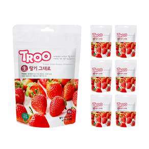 TROO 트루 생딸기 그대로 동결건조 과일칩 국내산 100% 아기간식 7봉
