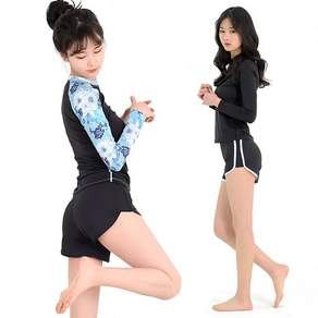 필라테스 두줄 요가 스포츠 레쉬가드 3부 반바지 단품 sal21CBY