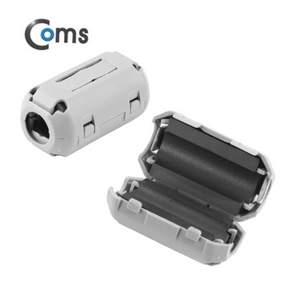 케이블 원터치 노이즈 필터 emc 코어 페라이트코어 내경 9mm 회색 노이즈필터