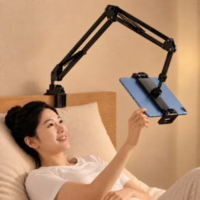 그로브홈 강력고정 360도 침대 태블릿 거치대