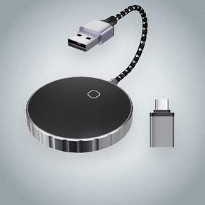 2 In1 카플레이 오토박스 무선 카플레이 어댑터 USB/TypeC 동글과 호환되는 유선 및 무선 카플레이용
