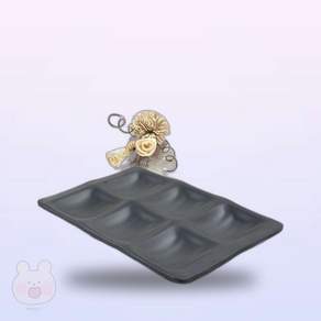 만두상점 퓨전토기 돌산 멜라민 직사각 6절 DS-6974-1