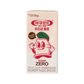 에치와이 야쿠르트 1971 제로, 24개, 190ml