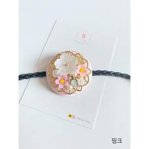 [리본봄] ﻿꽃향기 배씨댕기 한복 머리띠