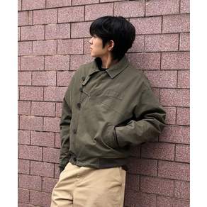 MISEKISEOUL MEN [임서진x미세키서울 맨]Diagonal panel padding jacket KHAKI