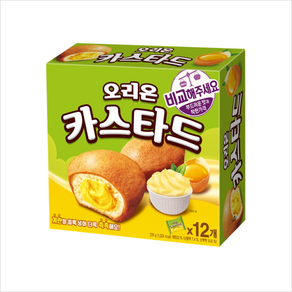 오리온 카스타드 12개입 276g 6개 빵/과자간식