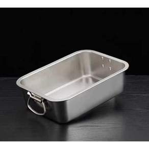 사각밧드 손잡이 스테인레스 트레이 스텐바트 업소용 대용량 45x35(10cm) 3개입 손잡이