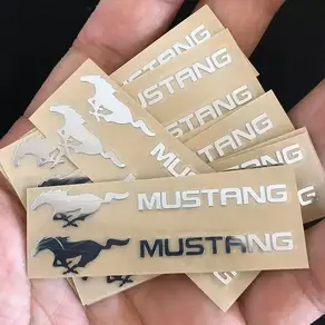 2/5/10pcs 자동차 링 엠블럼 스티커 머스탱 셸비 GT 350 500 코브라 액세서리 용 인테리어 장식 데칼