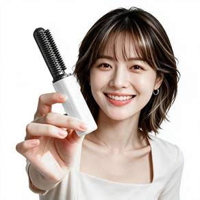 AOSOM 무선 미니 고데기 휴대용 헤어스타일링 앞머리 볼륨 빛고데기