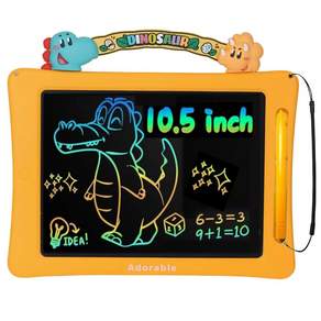 어나더토이 컬러 LCD 유아드로잉패드 26cm 전자칠판 낙서장 펜 분실방지 줄 포함 어린이집 선물 스케치북