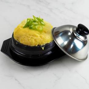 백종원 김치찌개 된장 폭탄 계란찜 스텐뚜껑+뚝배기+받침 세트 (1~2인용)